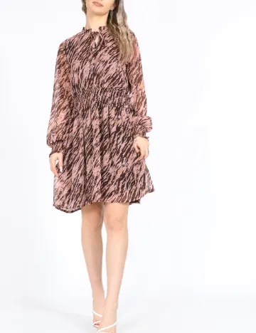 Rochie scurta Only, roz/maro
