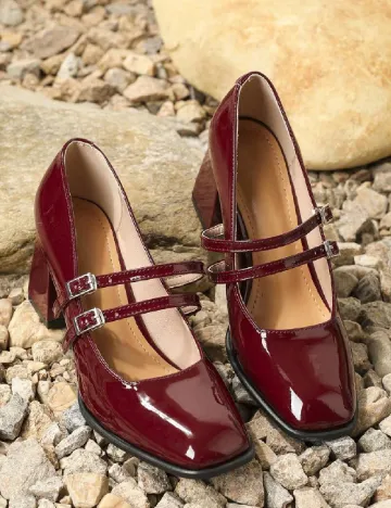 Pantofi SHEIN, visiniu