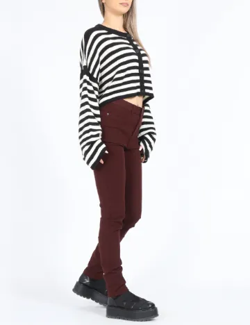 Cardigan Only, alb/negru