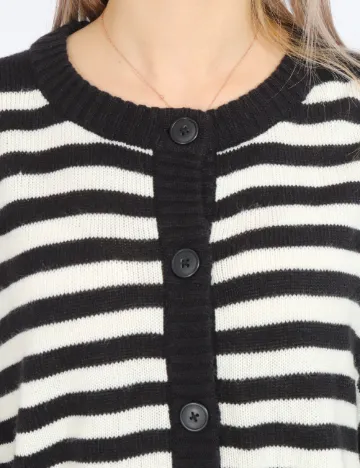 Cardigan Only, alb/negru