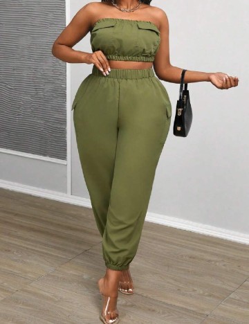Compleu SHEIN CURVE, verde
