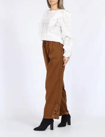 Pantaloni SHEIN, maro
