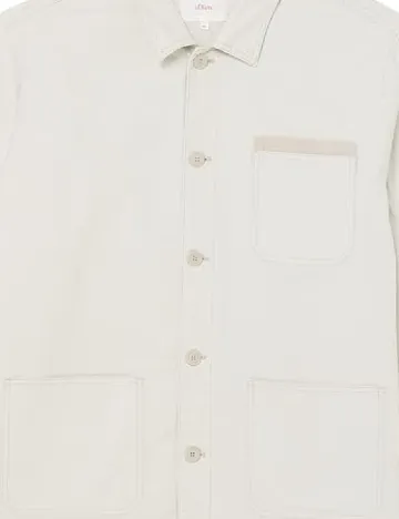 Jacheta s.Oliver Plus Size Men, ecru