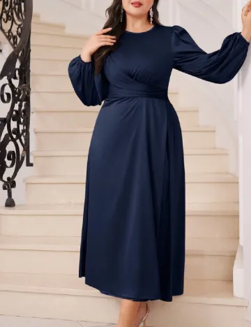 Rochie lunga SHEIN CURVE, albastru Albastru