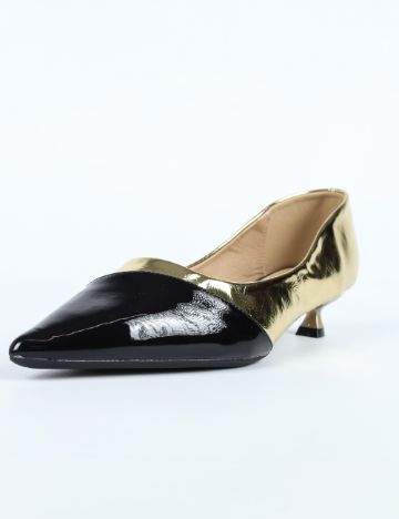 Pantofi SHEIN, auriu/negru