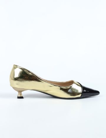 Pantofi SHEIN, auriu/negru