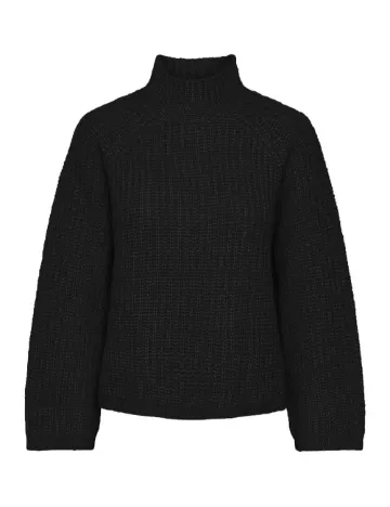 Pulover Pieces, negru