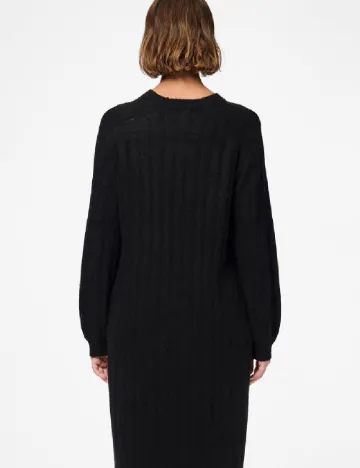 Rochie medie Pieces, negru