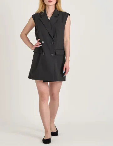 Rochie scurta Pieces, negru