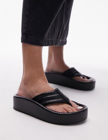 Slapi Top Shop, negru