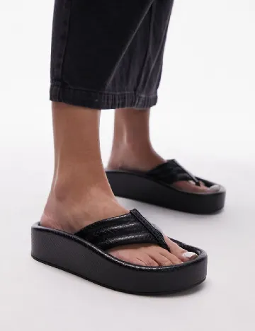 Slapi Top Shop, negru