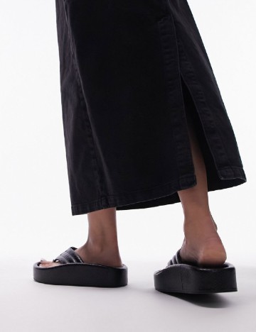Slapi Top Shop, negru