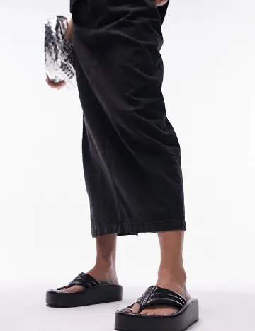 Slapi Top Shop, negru