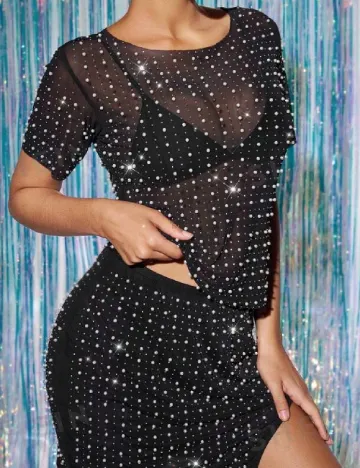 Top SHEIN, negru