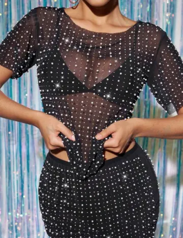 Top SHEIN, negru