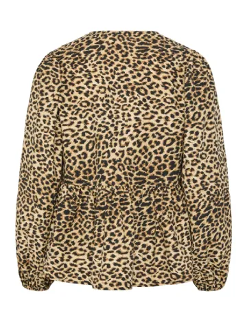 Bluza Pieces, animal print