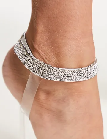 Sandale Public Desire, argintiu