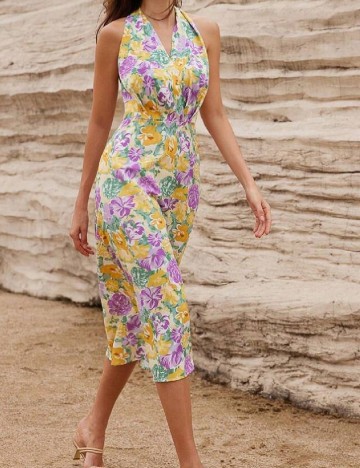 Rochie medie SHEIN, floral print