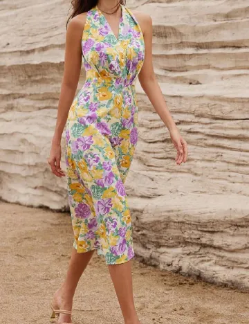 Rochie medie SHEIN, floral print