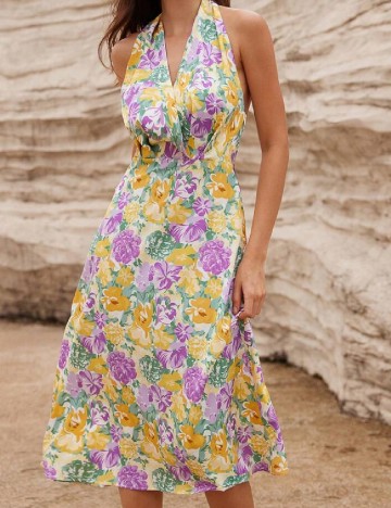 Rochie medie SHEIN, floral print
