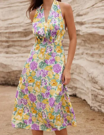 Rochie medie SHEIN, floral print