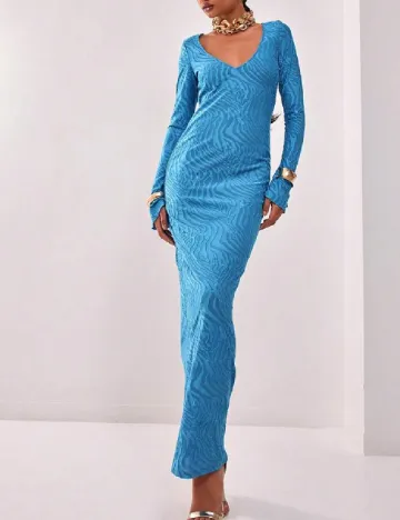 Rochie lunga Musera, albastru