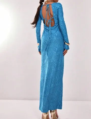 Rochie lunga Musera, albastru