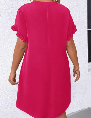 Rochie scurta SHEIN CURVE, roz Roz