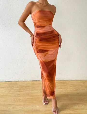 Rochie lunga SHEIN, portocaliu
