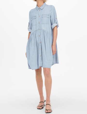 Rochie scurta Only, bleu