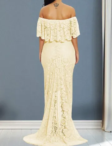 Rochie lunga SHEIN Maternity, galben