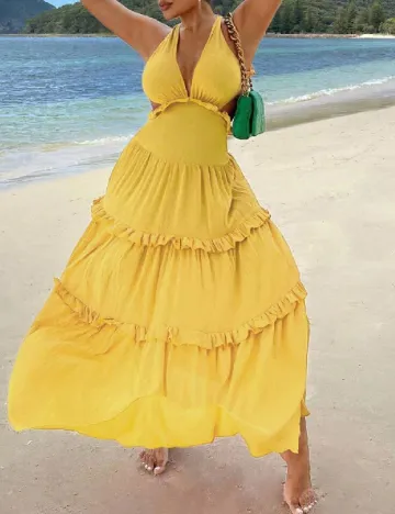 Rochie lunga SHEIN, galben