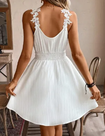 Rochie scurta SHEIN, alb Alb