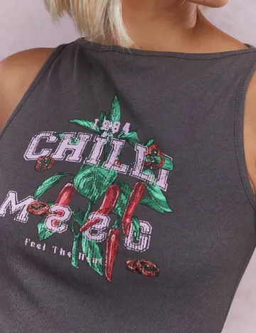 Top Missguided, gri inchis