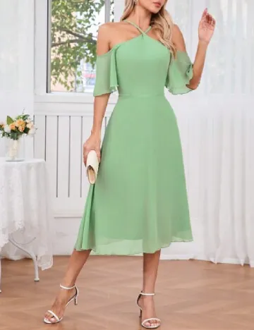 Rochie medie SHEIN, verde