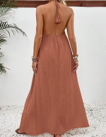 Rochie lunga SHEIN Maternity, maro