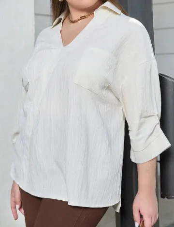 Camasa SHEIN CURVE, crem
