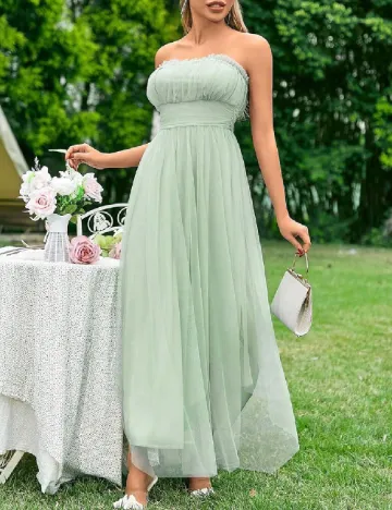 Rochie lunga SHEIN, verde Verde