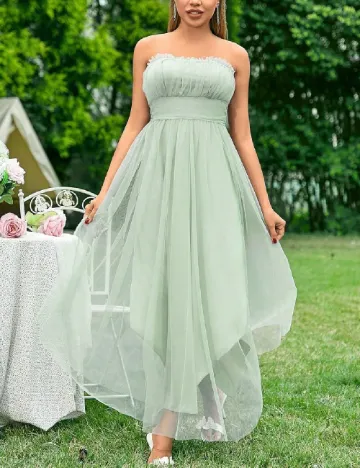 Rochie lunga SHEIN, verde Verde