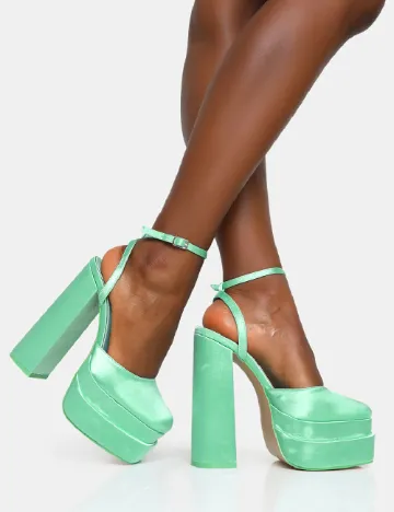 Pantofi Public Desire, turcoaz