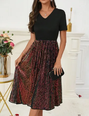 Rochie medie SHEIN, negru Negru
