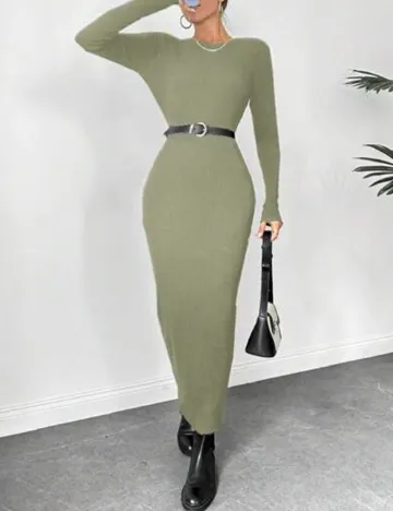 Rochie lunga SHEIN, verde