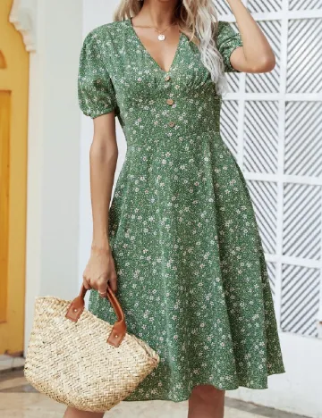 Rochie scurta SHEIN, verde