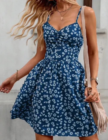 Rochie scurta SHEIN, albastru Albastru
