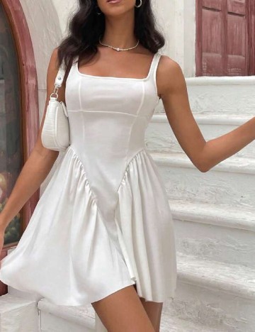 Rochie scurta SHEIN, alb