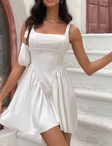 Rochie scurta SHEIN, alb
