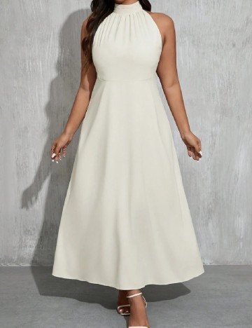 Rochie lunga SHEIN CURVE, alb