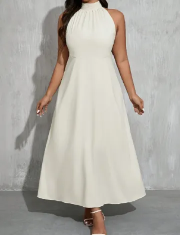 Rochie lunga SHEIN CURVE, alb