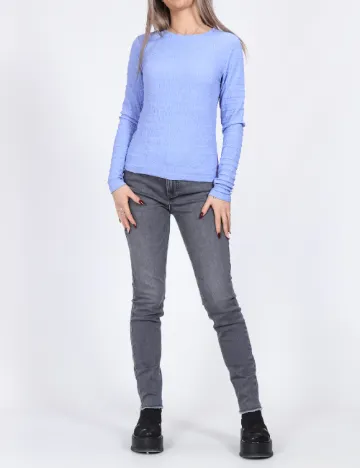 Bluza Pieces, albastru