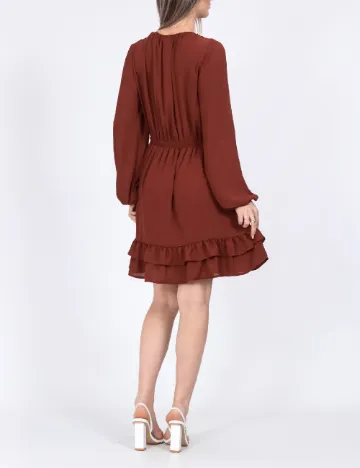 Rochie scurta Vero Moda, maro